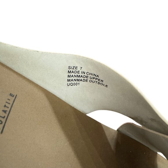 Volatile Womens Sandals 7 Ablette White Camo Cross-Band Slide Cork - Picture 8 of 8